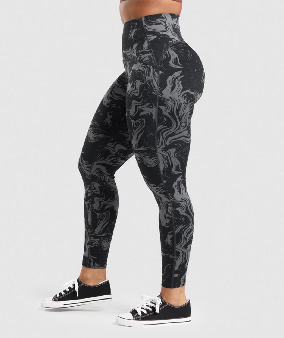 Leggins Gymshark Gs Power High Rise Mujer Negras | CO 2865CTV